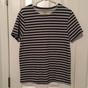 ASOS Blue & White Striped Terry Tee
